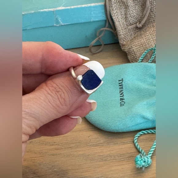 Tiffany & Co. Silver and Lapis Lazuli Ring - Picture 1 of 6